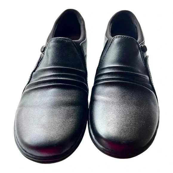 Clark’s Black Cora Dusk Casual Flats Size 7.5 Preowned Great Condition - Picture 10 of 13